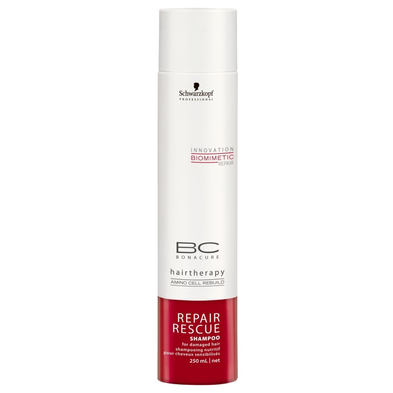 Shampooing Nutritif BC Repair Rescue de Schwarzkopf cheveux abimés secs